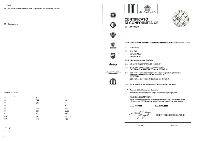 EL CERTIFICADO DE LA CONFORMIDAD CON EL TIPO CE