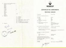 Certificado de Conformidad Renault